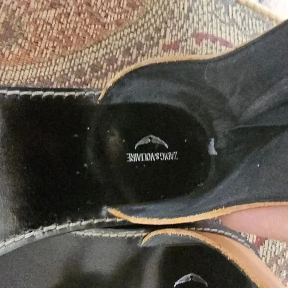 Zadig & Voltaire Studded Brown Leather Sandals Size 39 - Picture 8 of 10